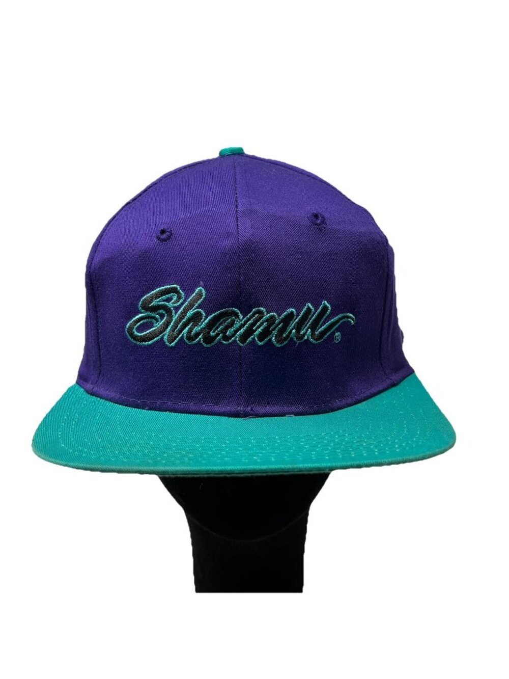 Sea World Shamu Vintage Strapback Hat Cap 1992 Retro Purple Spell Out 5 Panel